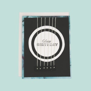 Guitar Happy Birthday Greeting Card