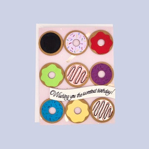 Carte d'anniversaire donut
