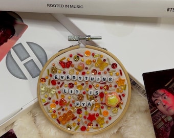 Decoración de regalo con cuentas inspirada en BTS FYA / Recuerdo de concierto