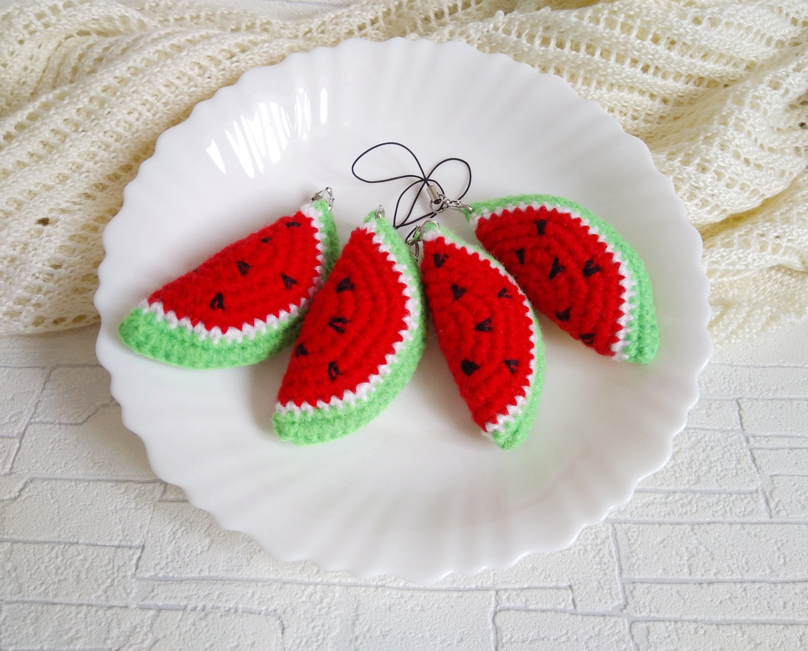 Slice Watermelon Crochet PATTERN Amigurumi pattern for a Etsy