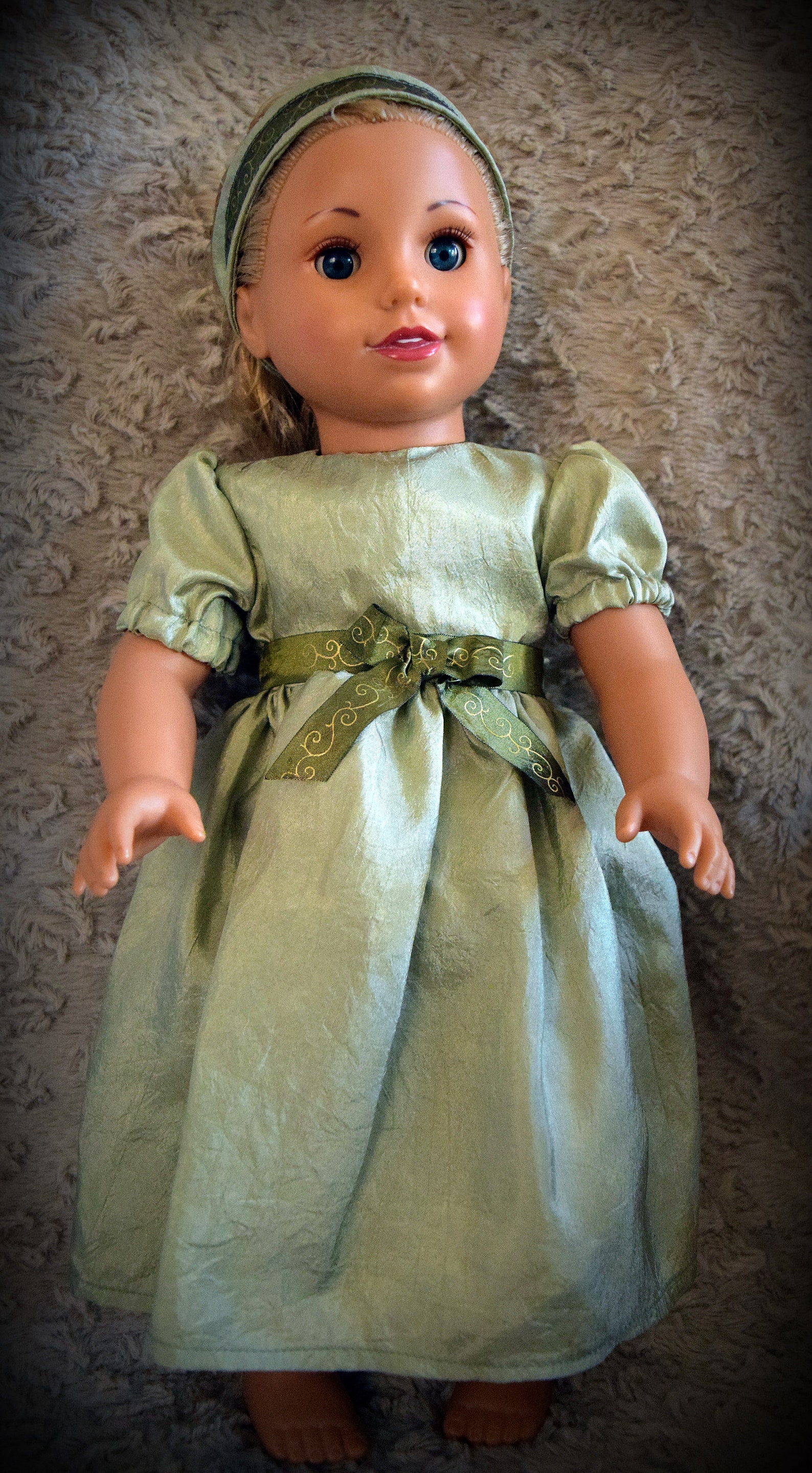 18 Doll Dress Green Etsy