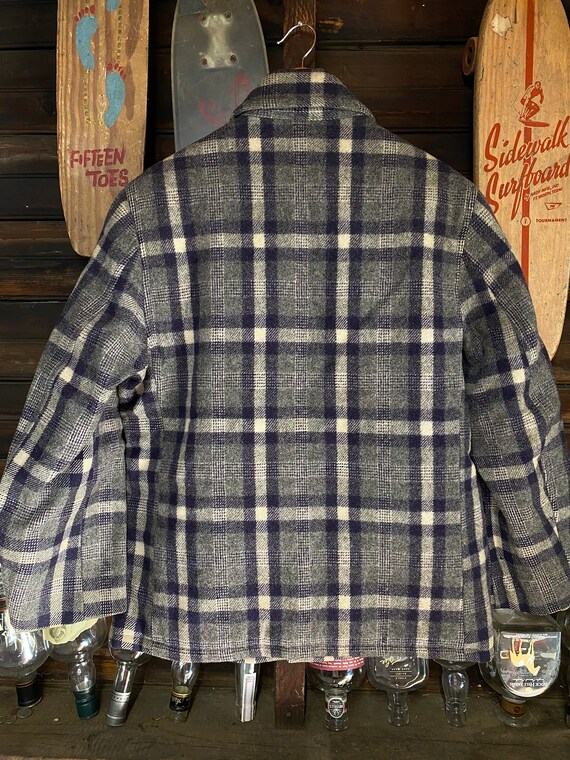 Vintage 1950's Woolrich Wool Flannel Jacket in Gr… - image 4
