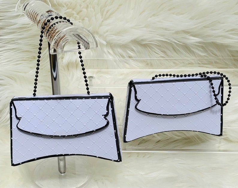 Kat Kit Handbag Purse Template Favor Box PDF SVG Cardstock Etsy