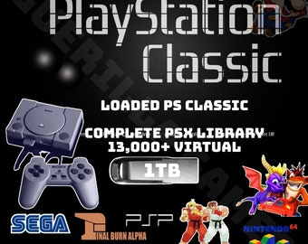 Loaded PSX Classic Mini + 1TB HD - [Complete PSX]