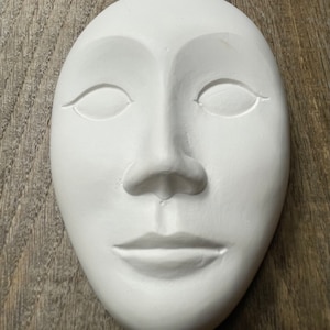 Face mask, plaster cast , wall art , plaster, head , mask , decoration , room decor