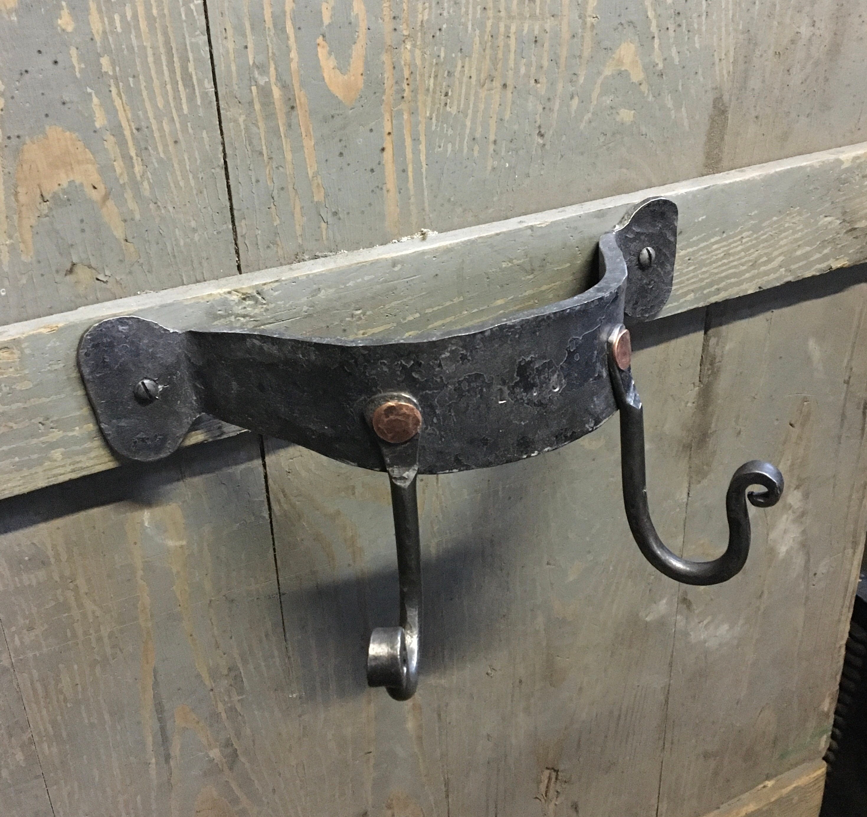 Hand coat rail hooks blacksmith hooks coat hooks Etsy.de