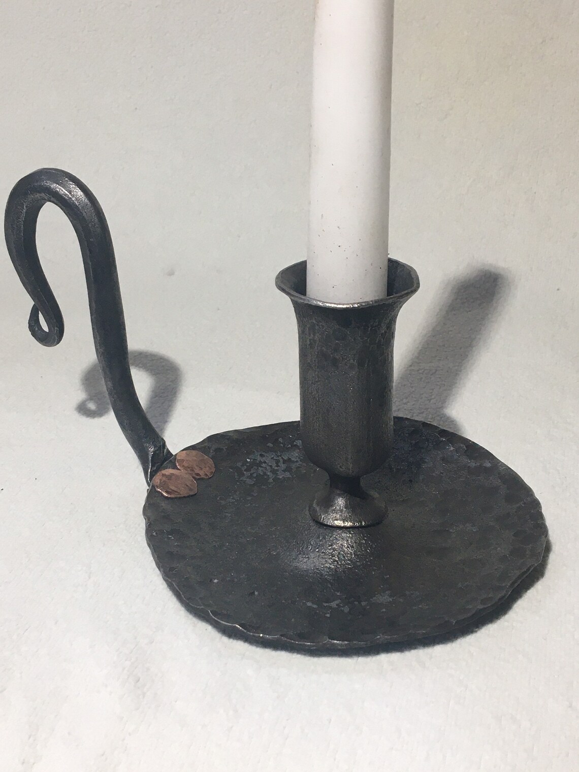 Hand candle holder blacksmith candle holder candle Etsy