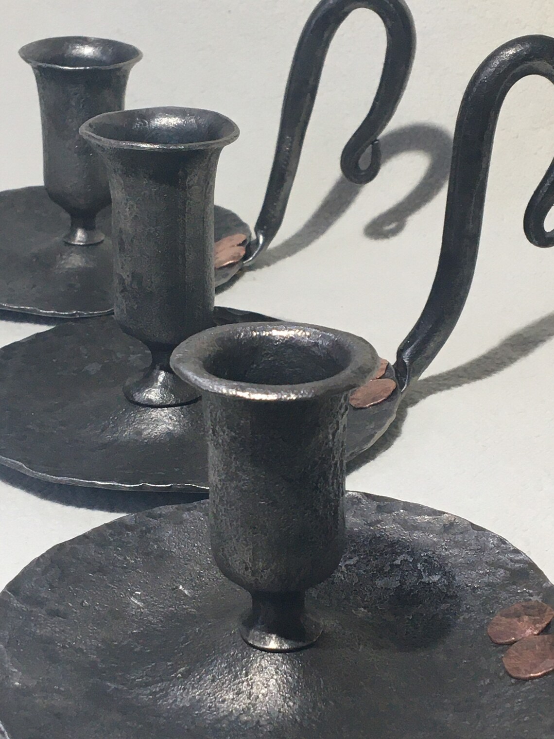 Hand candle holder blacksmith candle holder candle Etsy