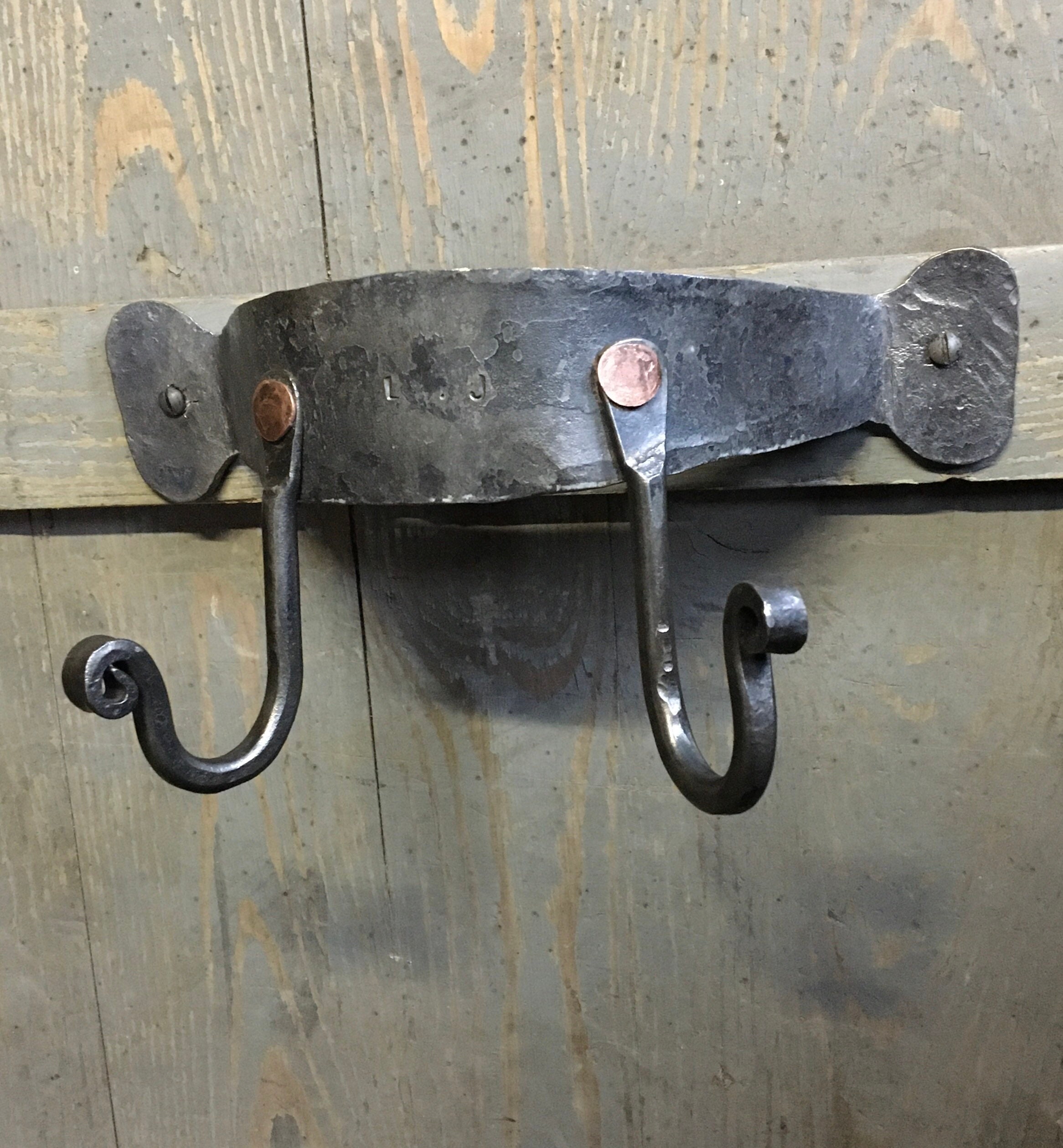 Hand coat rail hooks blacksmith hooks coat hooks Etsy.de