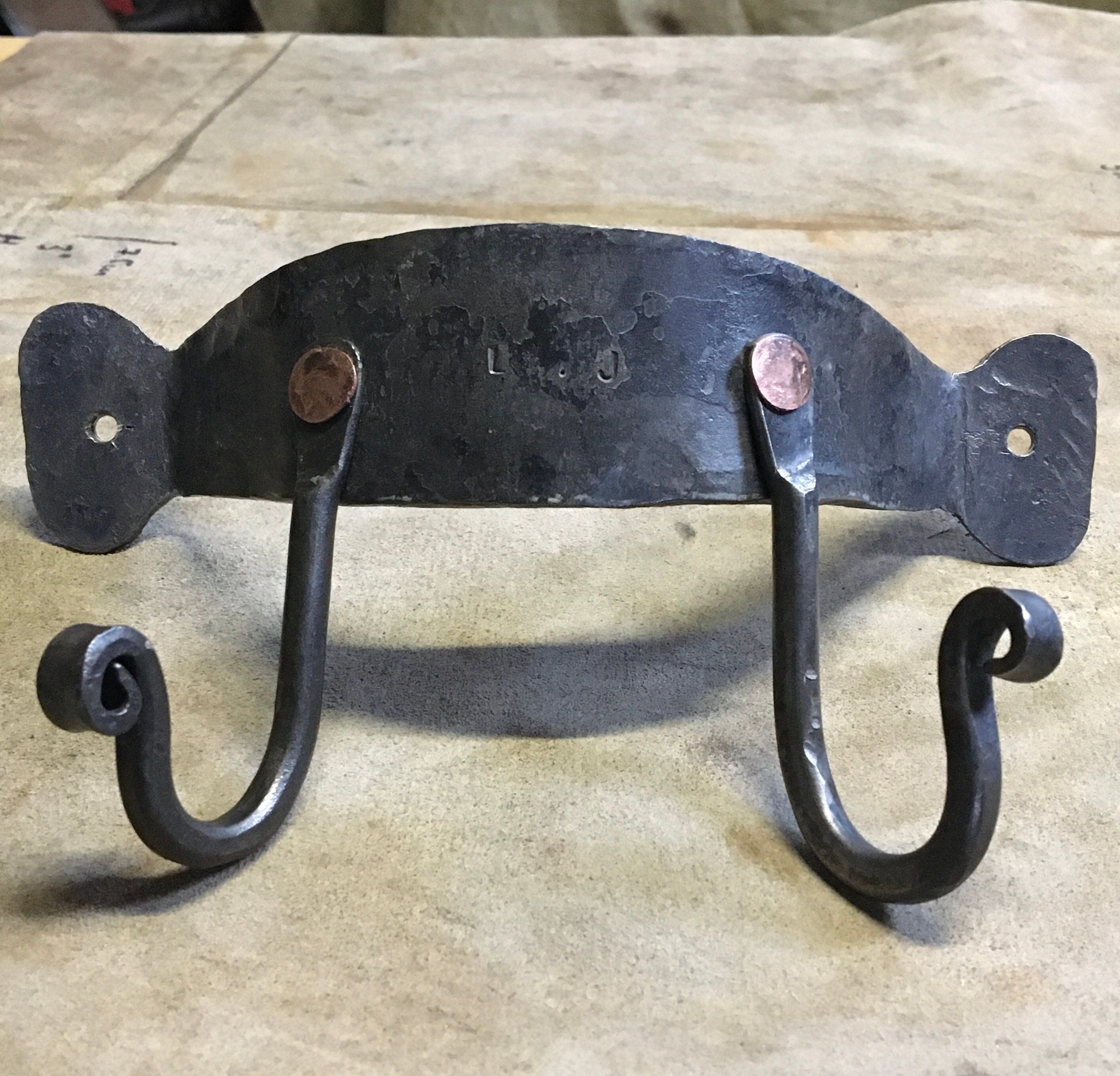 Hand coat rail hooks blacksmith hooks coat hooks Etsy.de