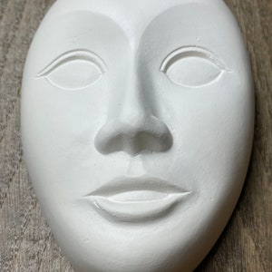 Face mask , plaster cast, wall art, plaster, plaster mask, decoration, head , gift , room decor