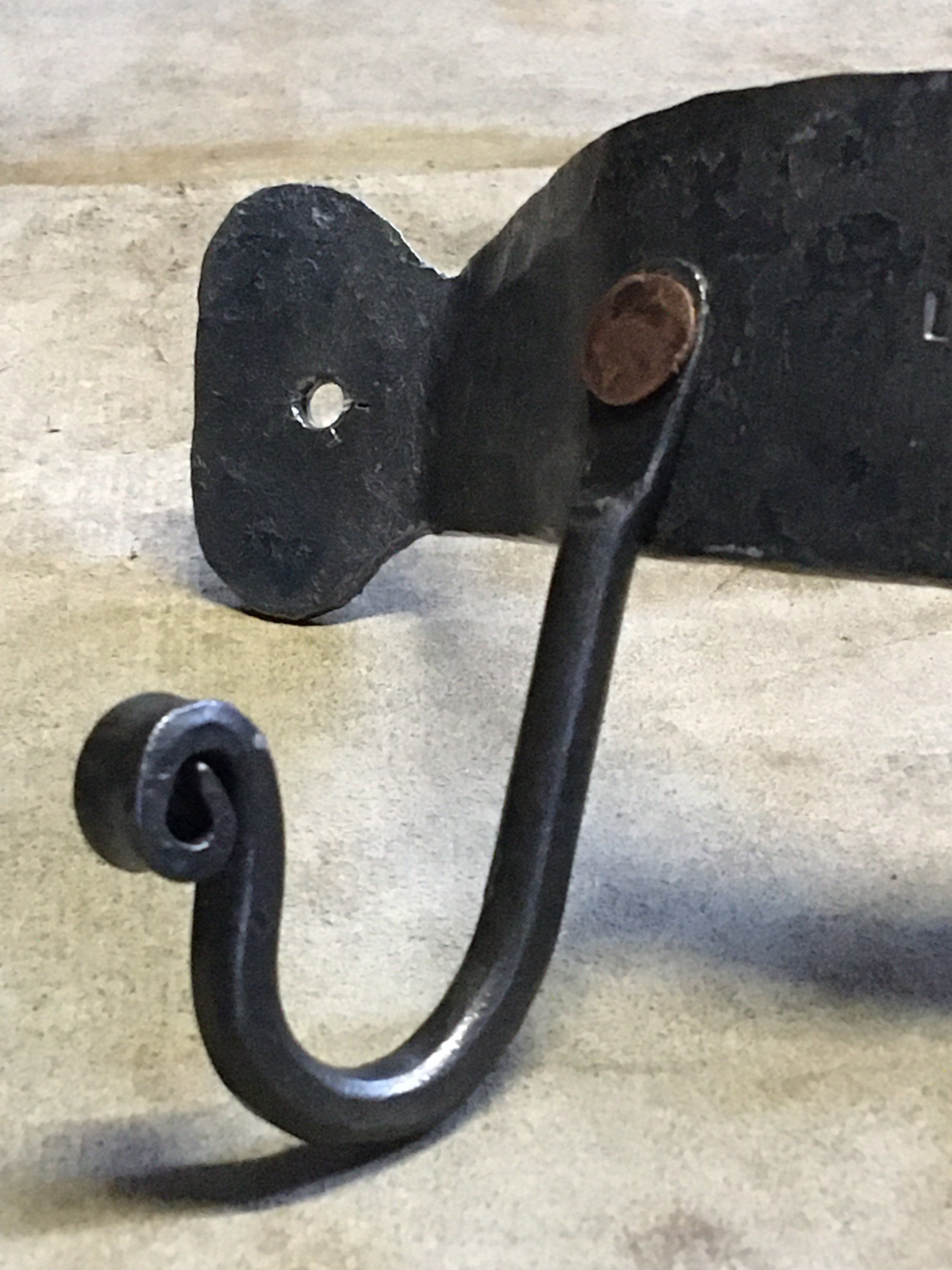 Hand coat rail hooks blacksmith hooks coat hooks Etsy.de