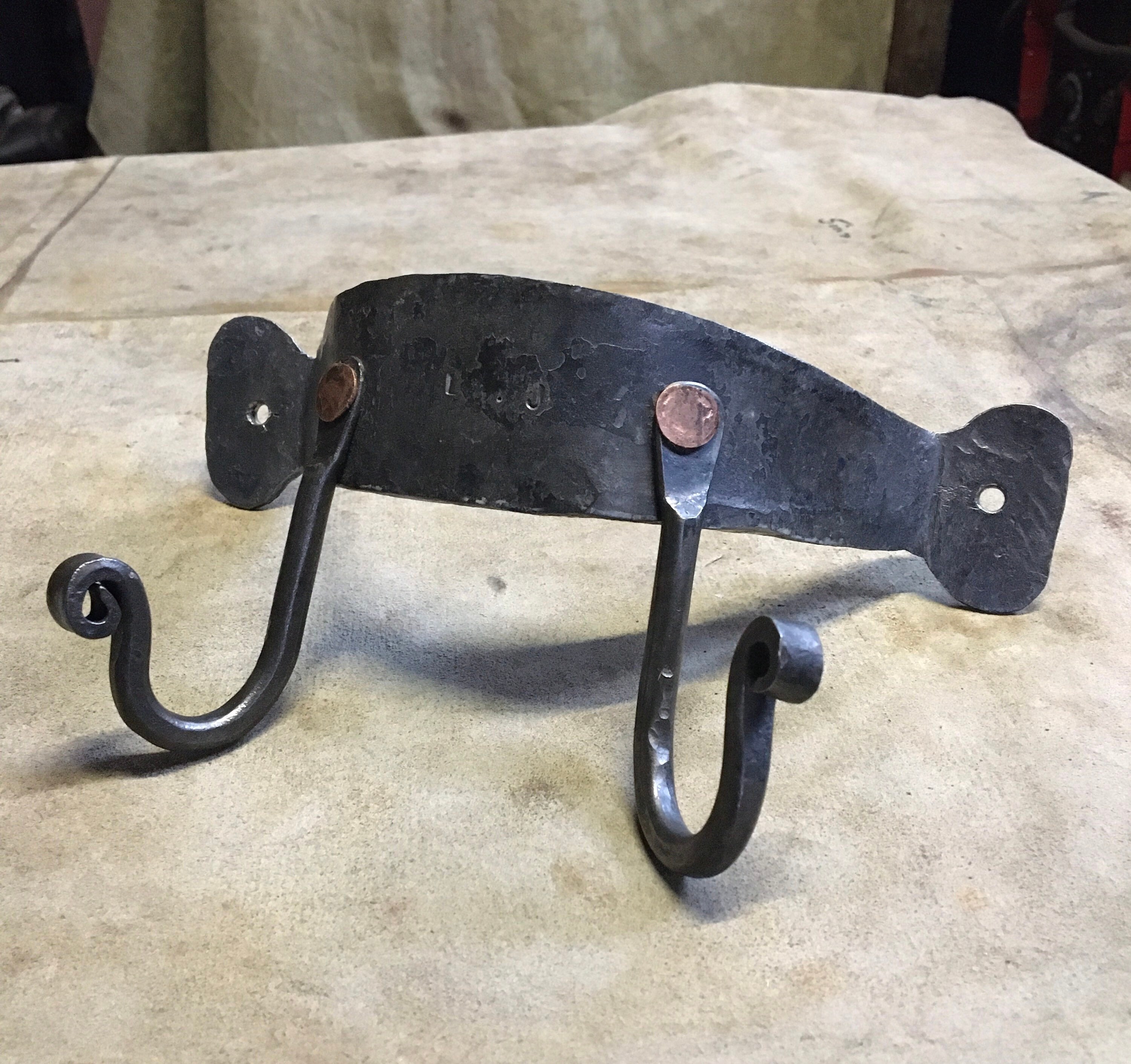 Hand coat rail hooks blacksmith hooks coat hooks Etsy.de