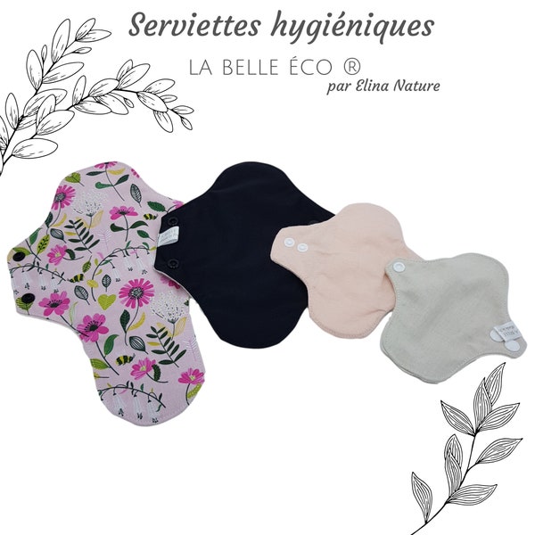 Serviette hygiénique lavable réutilisable bio SHL