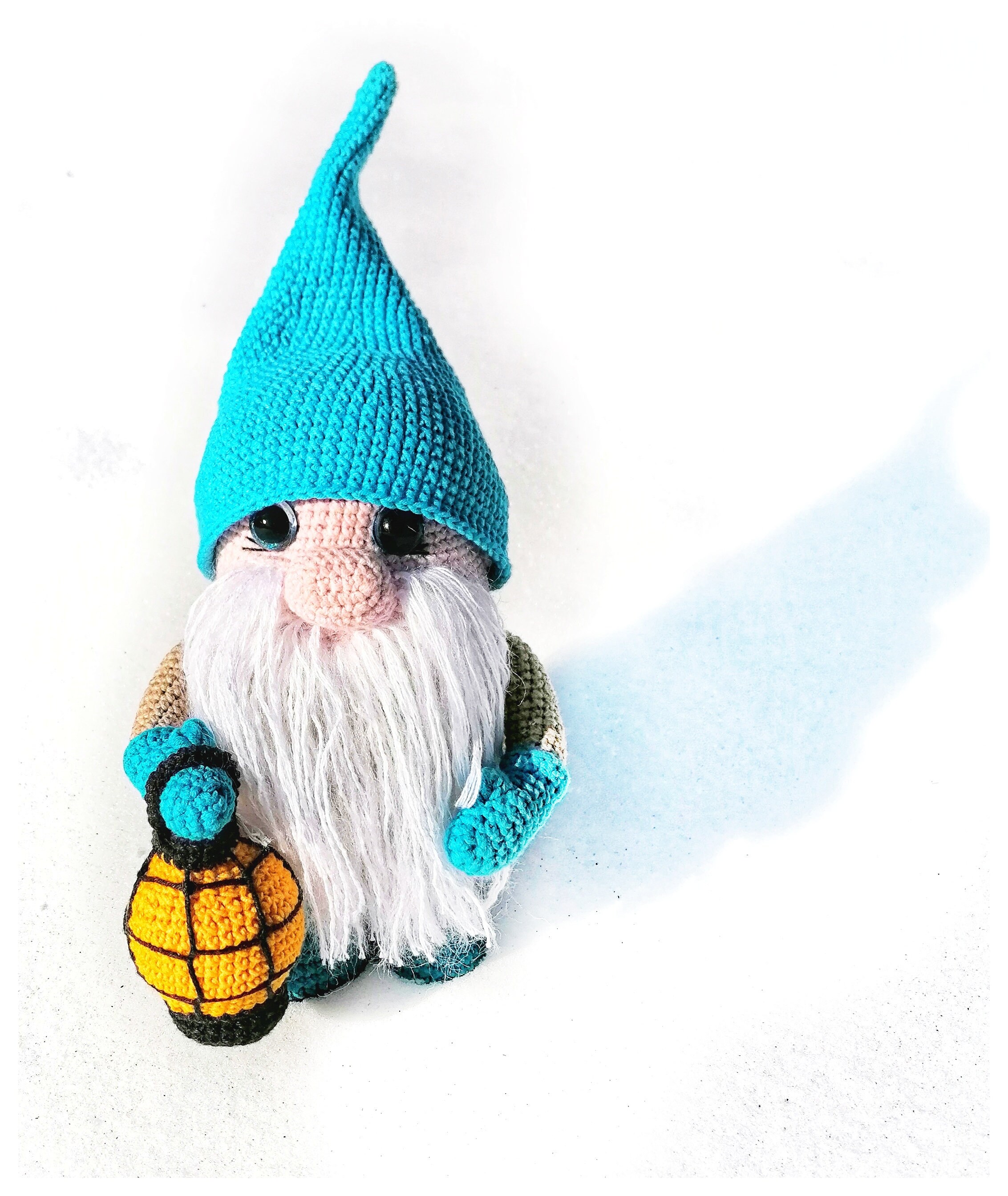 Gnome amigurumi knitted toy handmade crochet Etsy