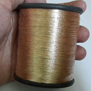 Cotton Golden Real 22 Carat Gold Zari Thread, For Embroidery at Rs
