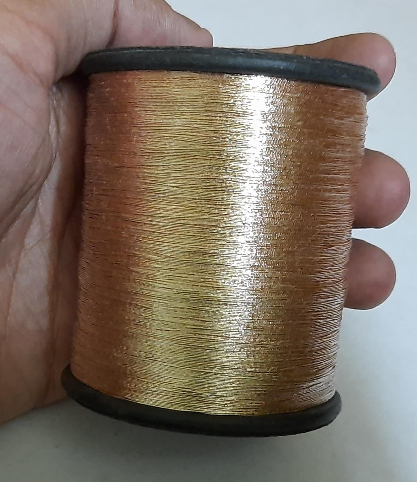【週末限定値下げ】【貴重•美品】45R シルクロービングベスト真鍮モチーフ Bright Gold Zari Metallic Thread-hand Machine Embroidery