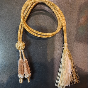 Filo per collana dorata regolabile fatto a mano / Cordino per gioielli per collana indiana / 10 pezzi, 13 pollici (app.) / Zari Dori
