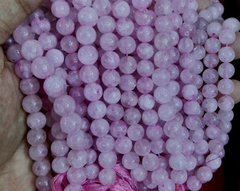 Rose Quartz Beads | Baby Pink Beads | Size 9mm | AAA Quality Beads | 13 Inches Strand