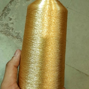Cotton Golden Real 22 Carat Gold Zari Thread, For Embroidery at Rs