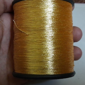 Bright Gold Zari Metallic Thread-hand Machine Embroidery