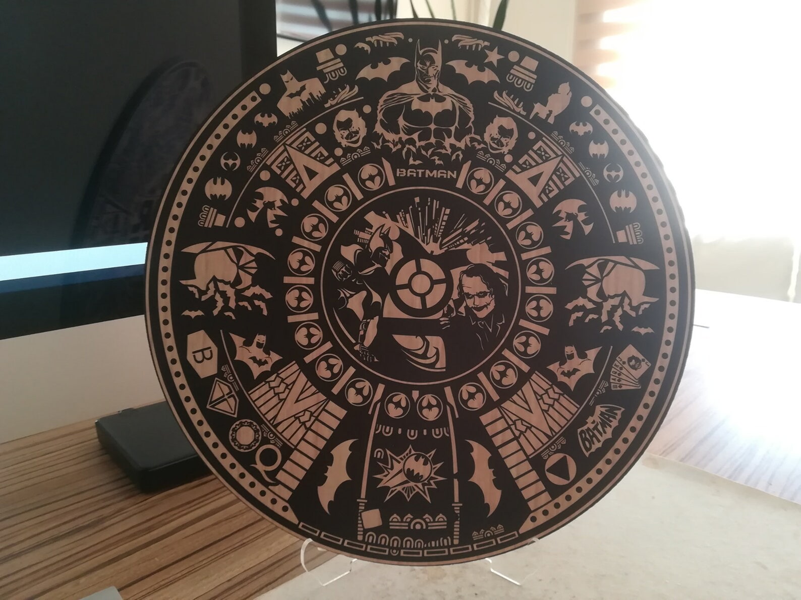 Batman Aztec Calendar V2. Vector Dxf Cdrsvg for CNC Etsy Ireland