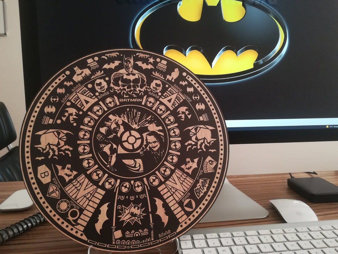 Batman Aztec Calendar V2. Vector Dxf Cdrsvg for CNC Etsy Ireland