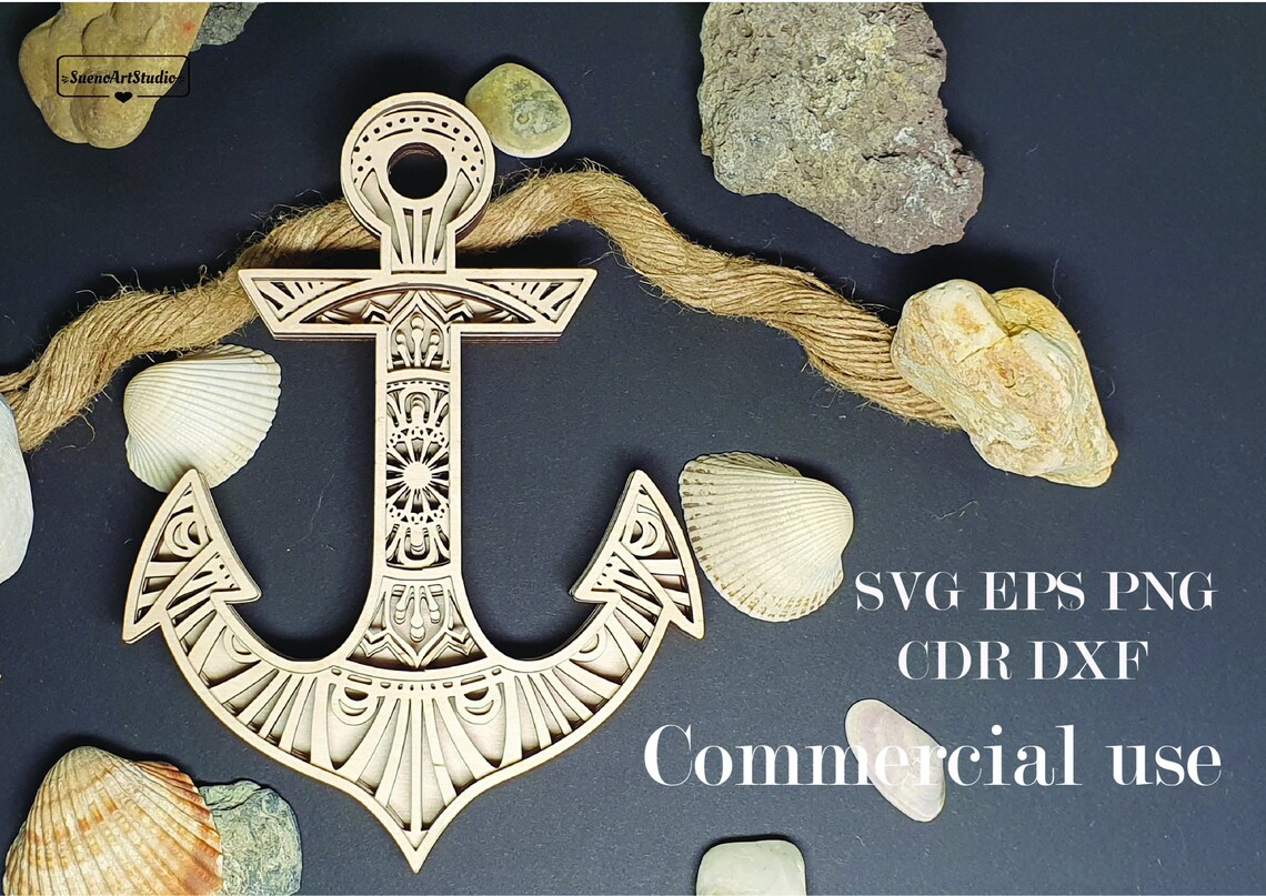Free Free Layered Anchor Svg 661 SVG PNG EPS DXF File
