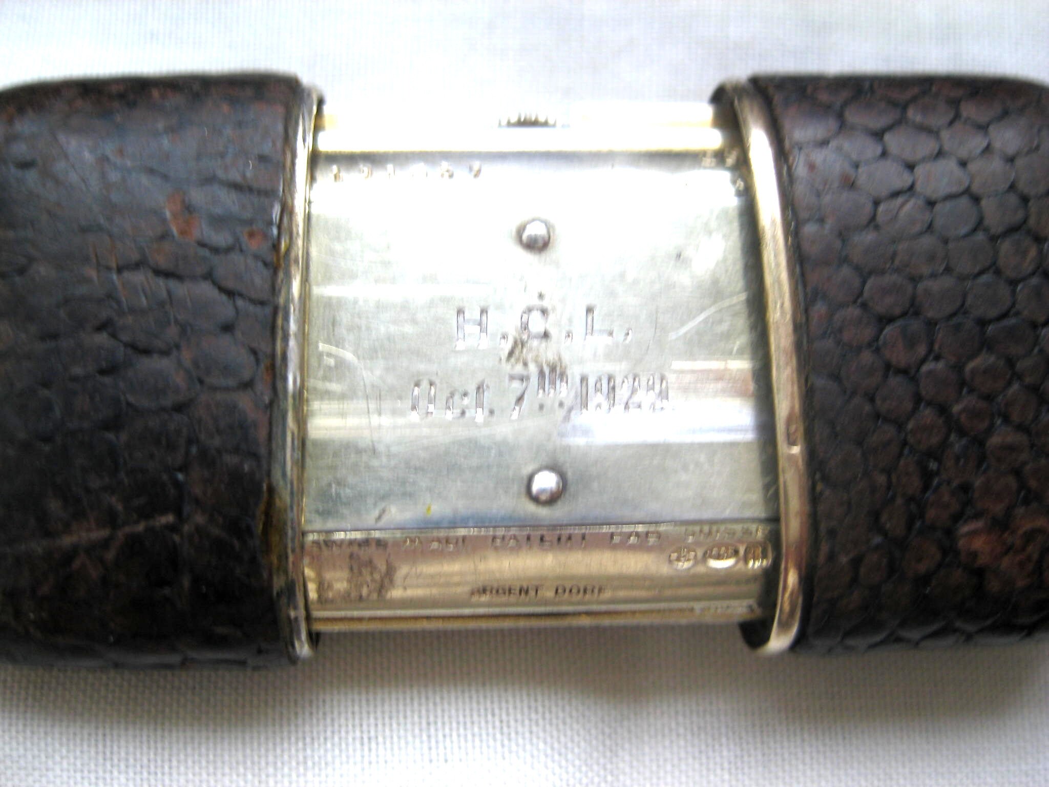 Movado Ermeto Chronometer With Snakeskin Covered Case and  display picture 3