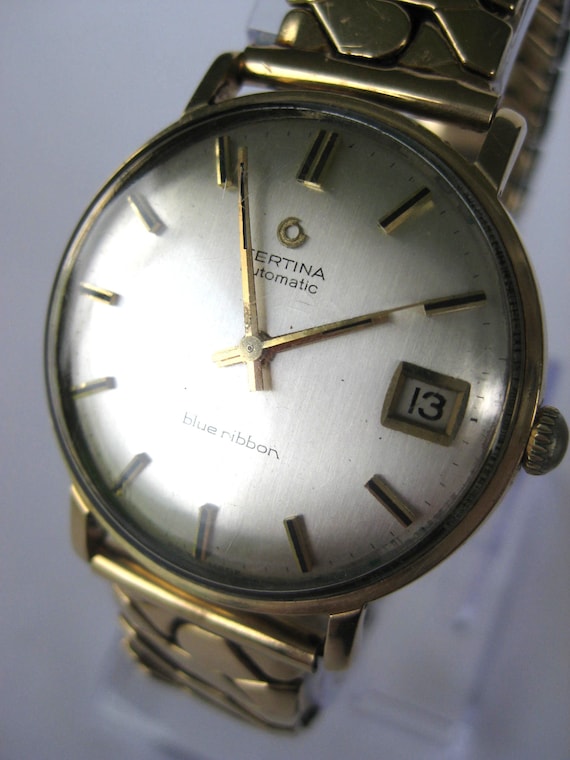 Certina  Vintage 9ct gold Blue Ribbon automatic ge