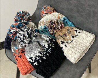 Warm Weich Acryl Gestrickt Beanie-Skimütze Rot Blau Grau Grün Beige Warm Weich Acryl Gestrickt Beanie-Skimütze Rot Blau Grau Grün Beige