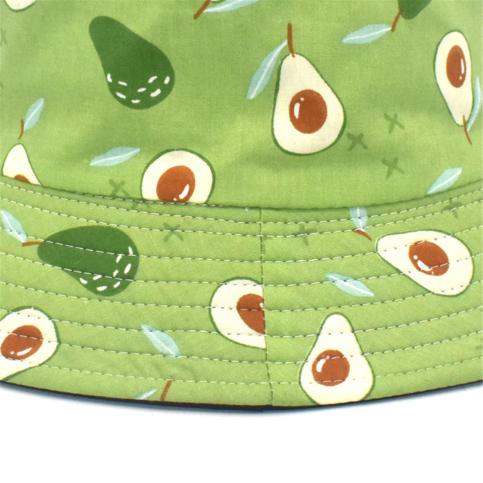 Avocado /Strawberry Pattern Bucket Hat Unisex Print | Etsy