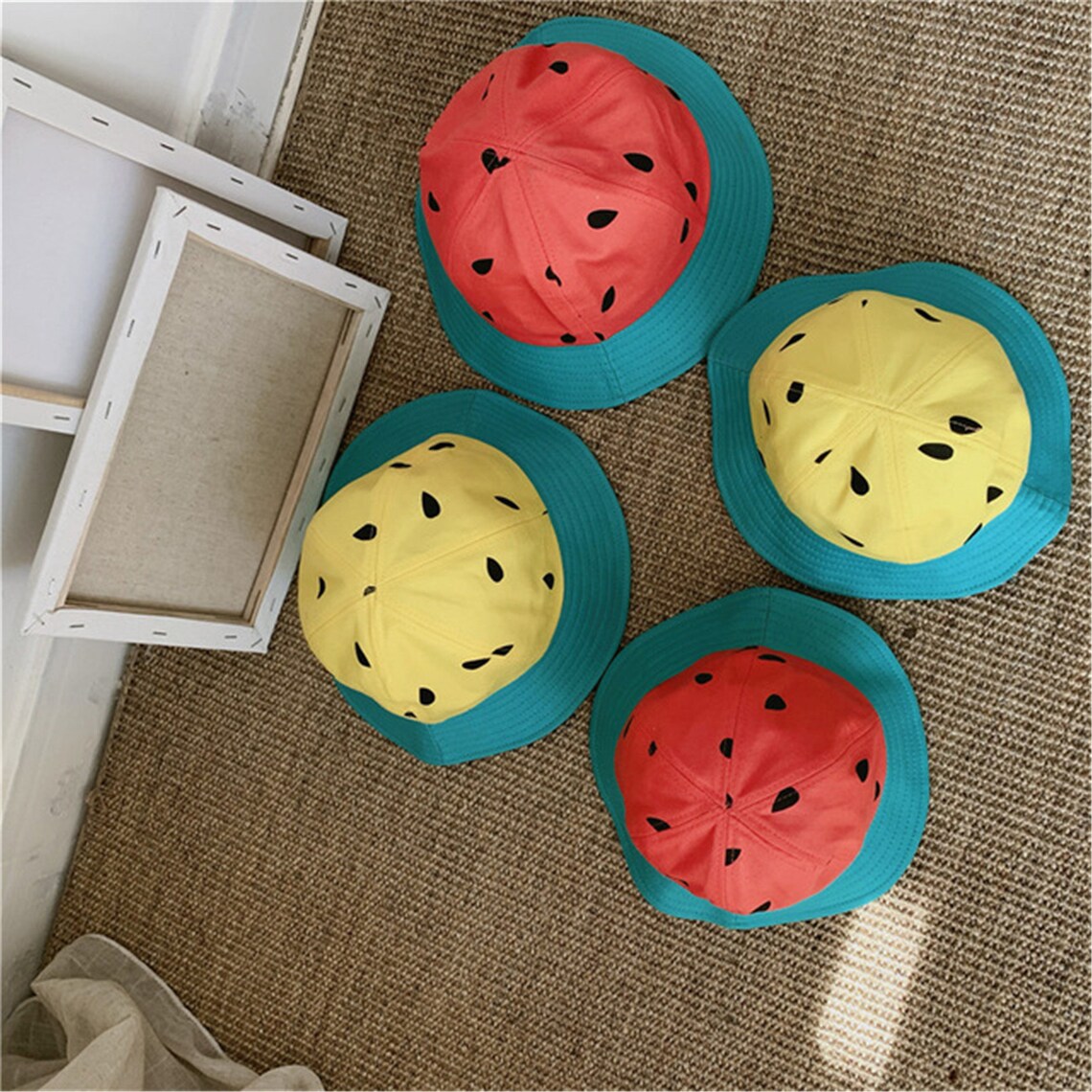 Watermelon Bucket Hat Fruit series bucket hat Leisure Hats Etsy