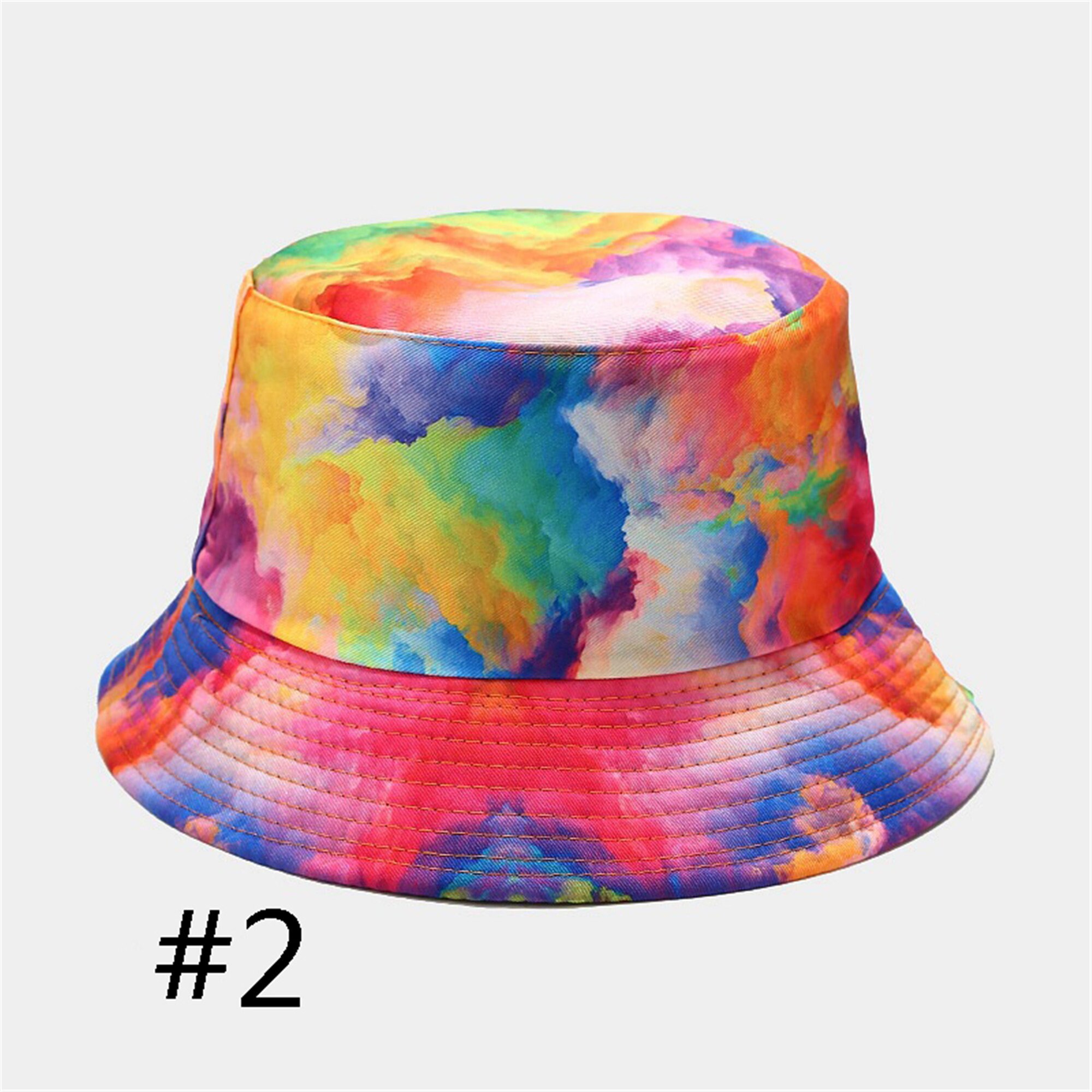 Vintage Tie Dye Cotton Bucket Hat Tie dyed Denim Bucket Hat Etsy