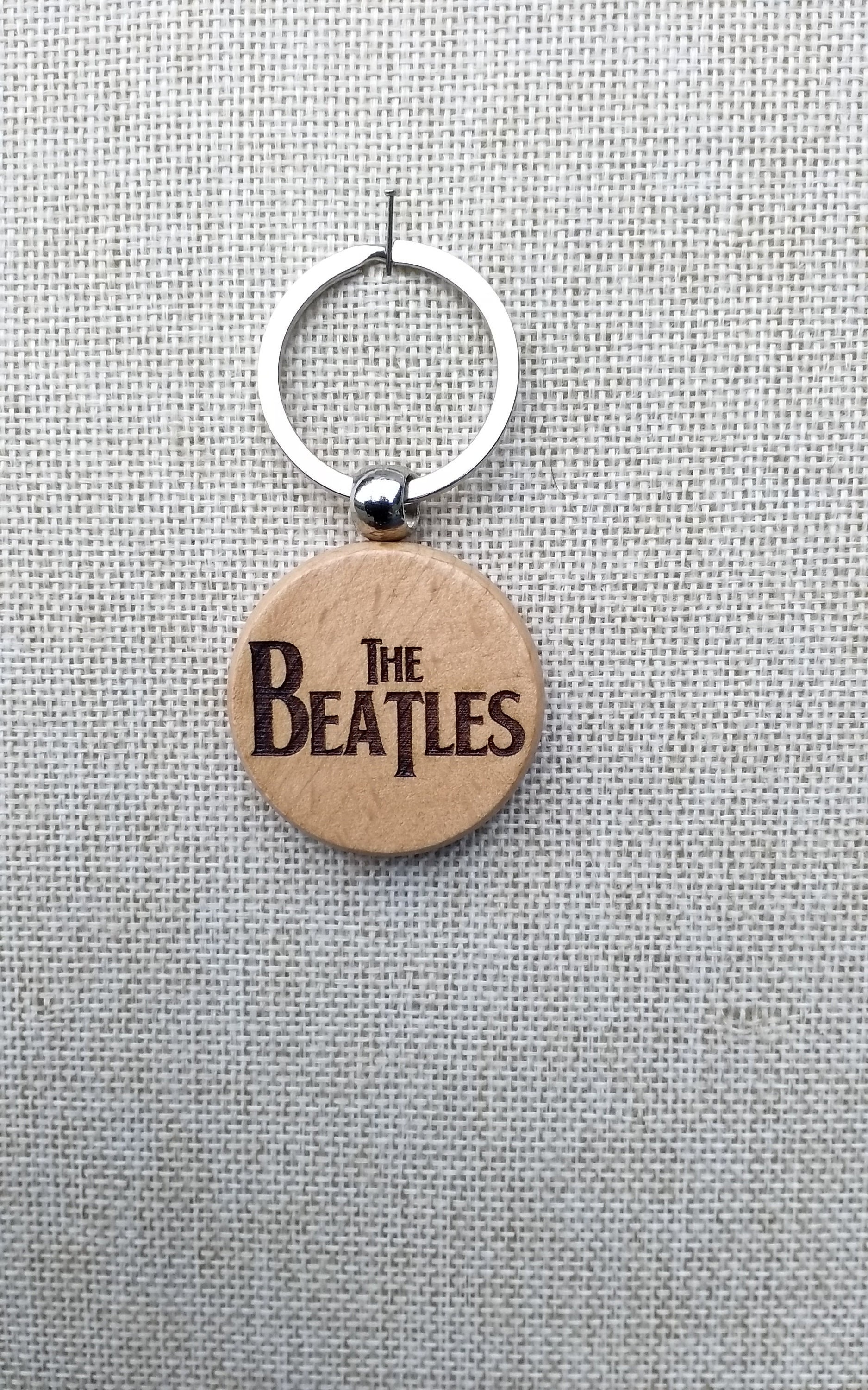 The Beatles Keychain, Personalized Beatles, Keyring, Personalized Gift, Wood, Gift for Men, Gift for Women, Laser Engraved,