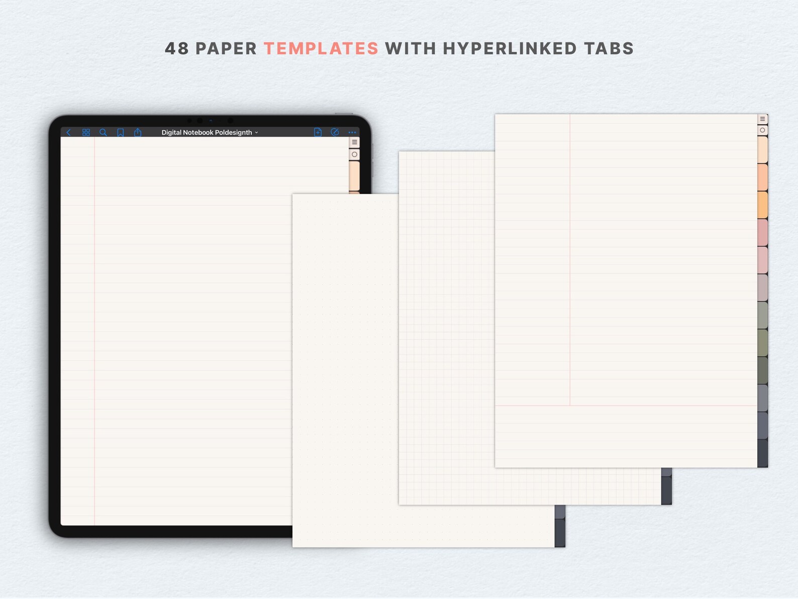 Digital Goodnote Notebook Note Taking Template Digital Etsy