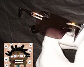 Diamond sunglasses buffs sunglasses hip hop lab diamond icedout frames designer bling ice vintage rimless bustdown vvs1 men or women