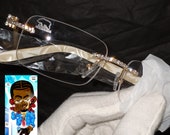 Diamond sunglasses buffs sunglasses hip hop lab diamond icedout frames designer bling ice vintage rimless bustdown vvs1 men or women