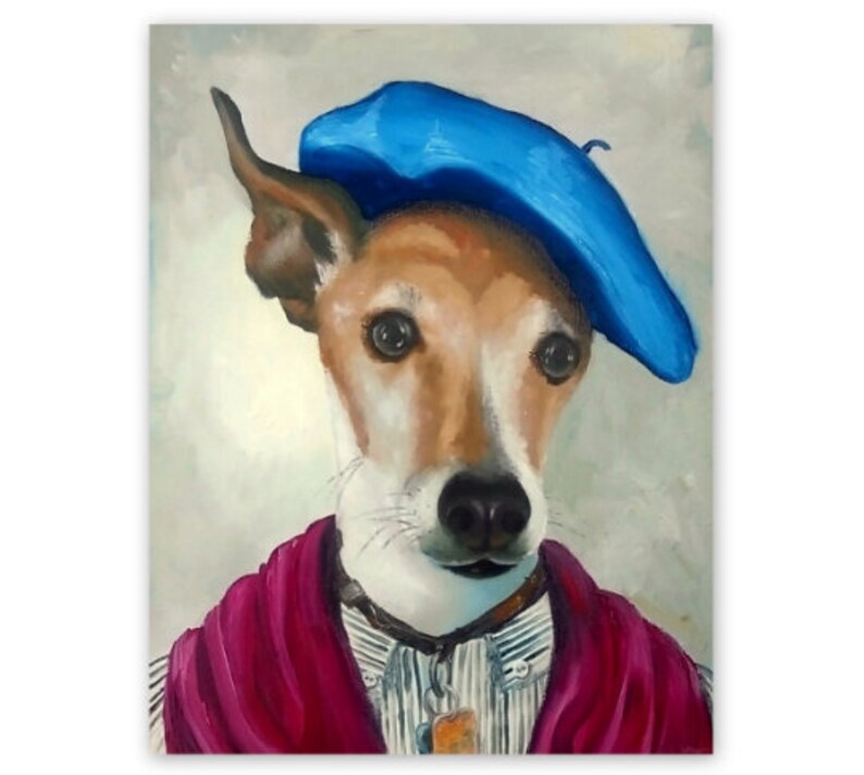Pet portrait from photo Original Oil Canvas Custom pet portrait Pop Art Portrait Painting Custom gift Commision Portrait