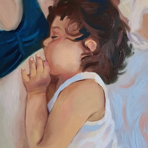 Custom Oil Portrait from Photo – Vibrant and Expressive Painting on Canvas, Meaningful Gift for Loved Ones or Personalized Home Decor