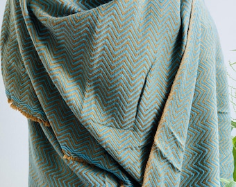 Himalayan Large Wool Scarf, Shawl, Wrap — Handmade | Extra Soft, Warm & Lightweight - Premium Quality scarf- Ideal for a Gifts.