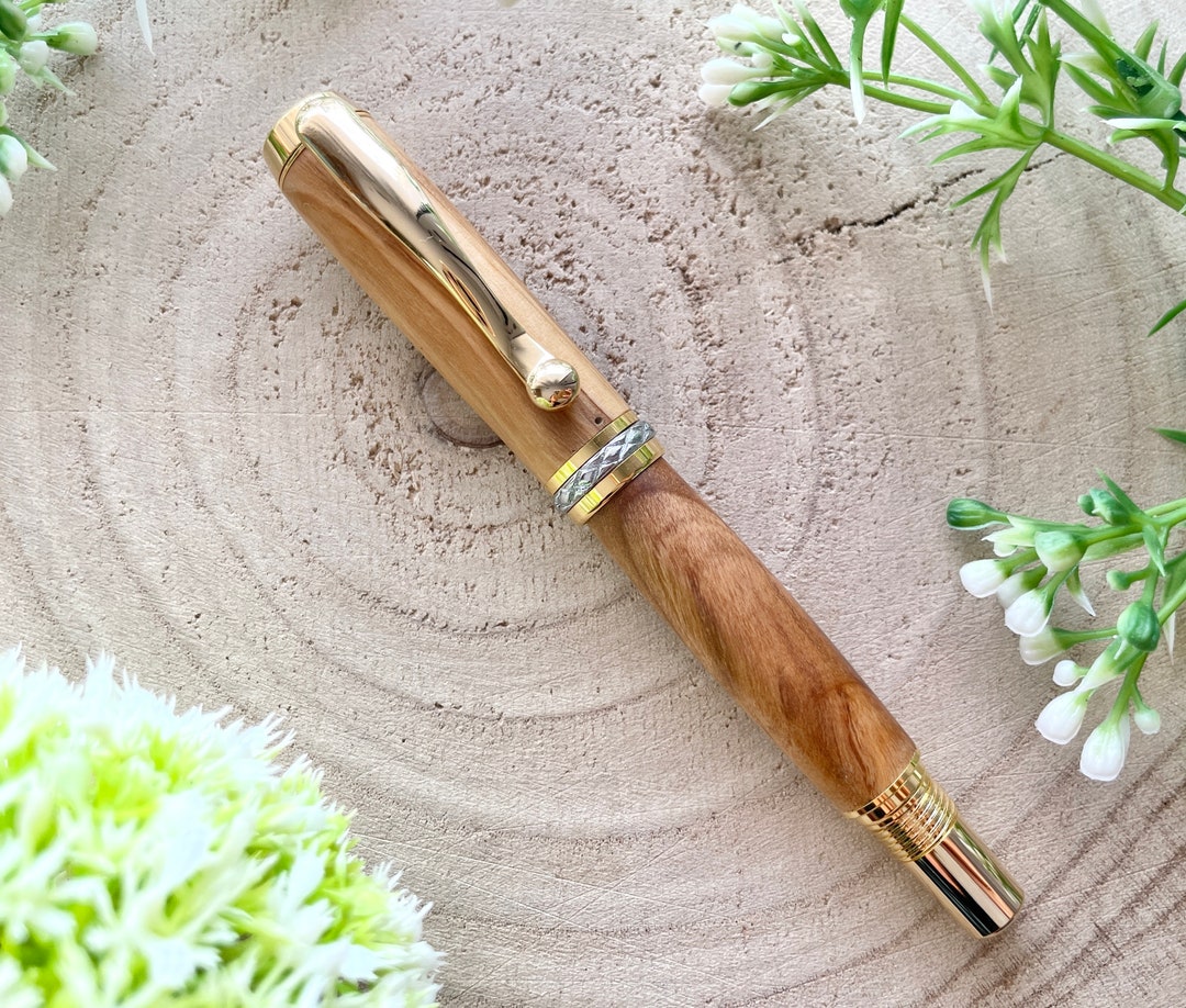 Custom Olive Wood Pen rollerball Triton Model Etsy