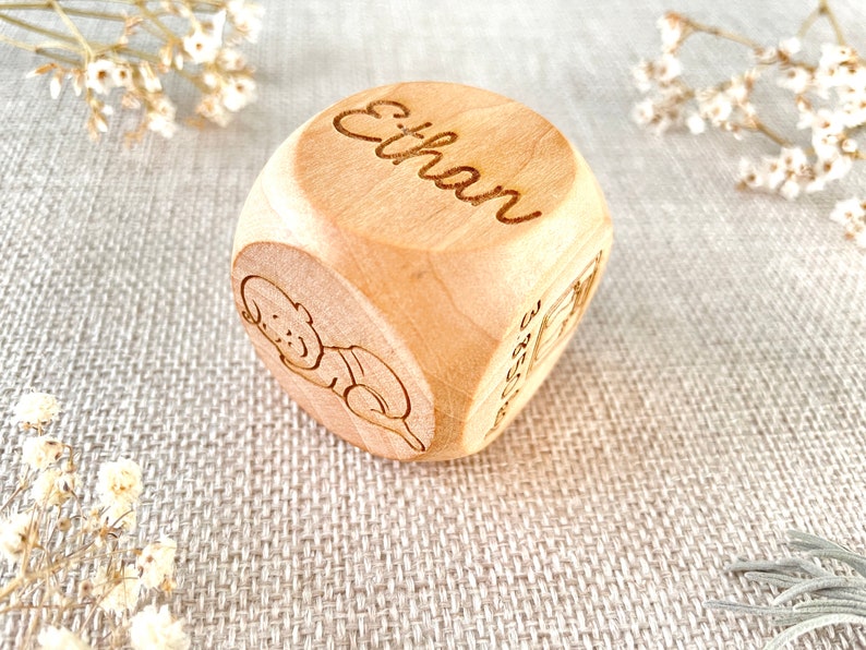 Cube naissance bébé - Créateur ETSY : AccessoiresCastagnou