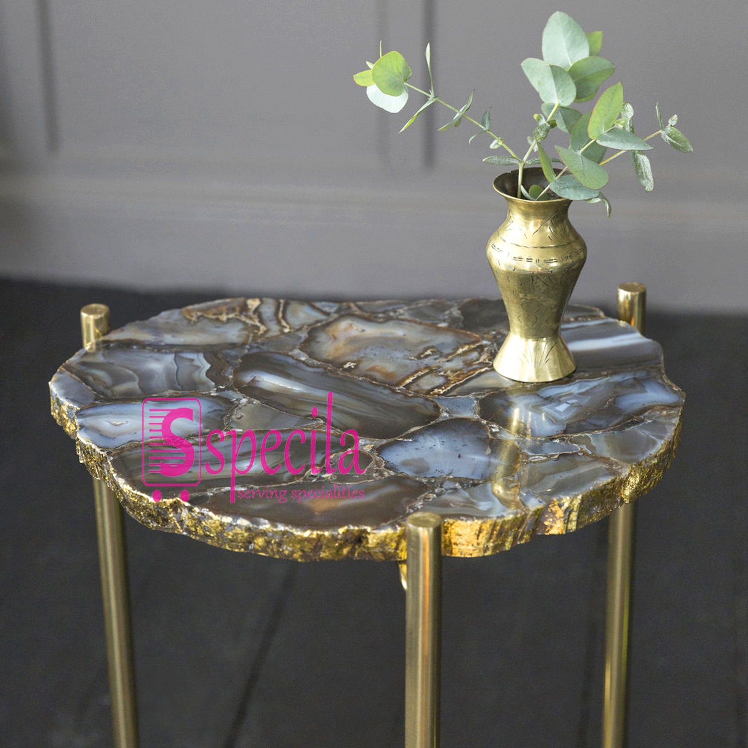 Agate Stone Table Top Coffee Table Corner Table Stone Etsy