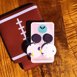 LSU Football Terrazzo Ohrringe