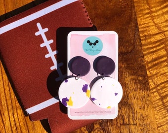 LSU Football Terrazzo Earrings