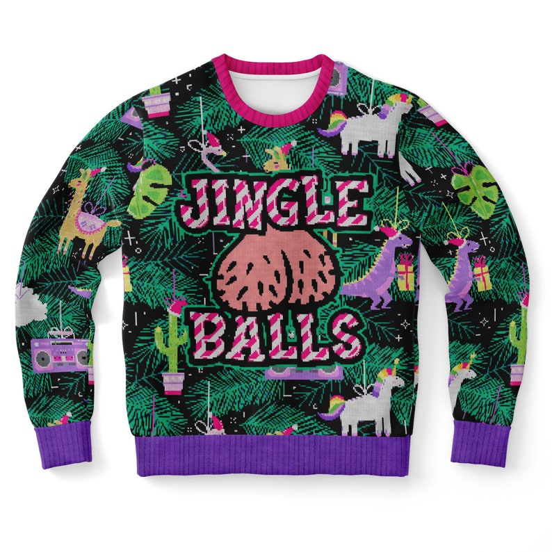 blue balls christmas sweater