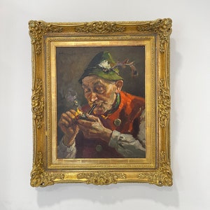 Harry Haerendel, painting &quot;The Hunter&quot;