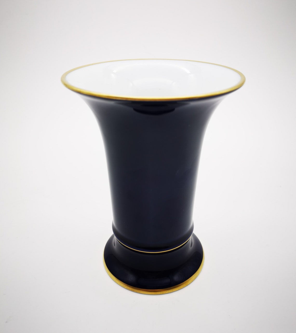 AK Kaiser Echt Kobalt porcelain gilded vase. Etsy