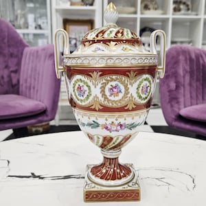 Dresden Crystal Vase - Etsy